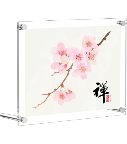Amazon.co.jp: BlueValley 色紙額縁 アクリルフレーム 272x242mm 3層